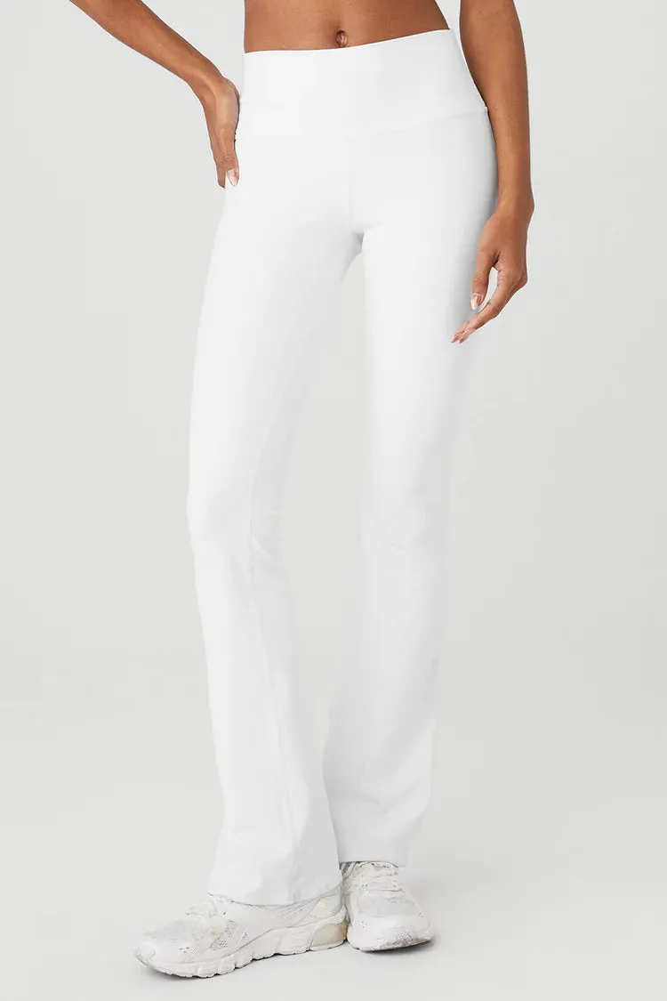 Airbrush High-waist Flutter Legging In White