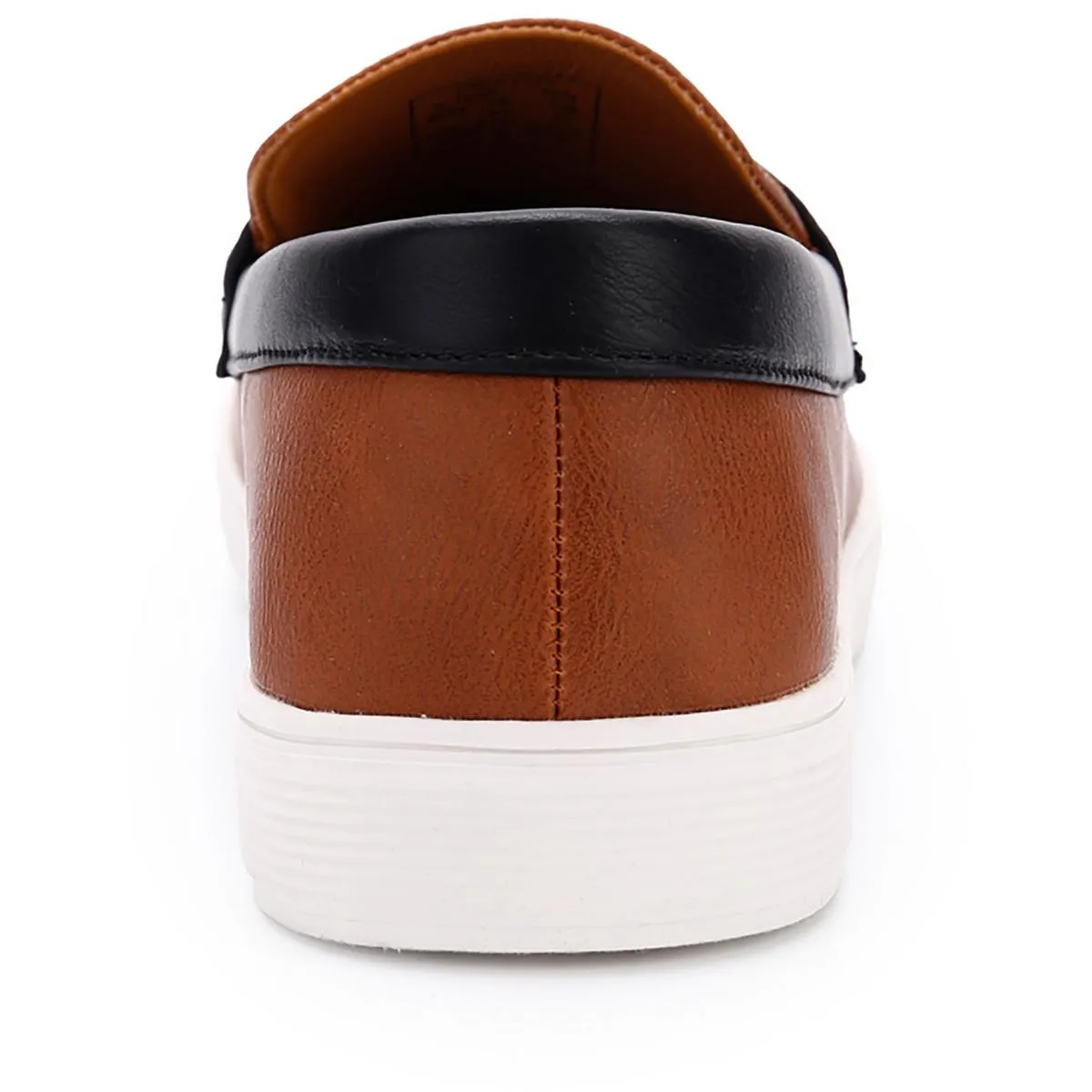 Aston Marc Mens Faux Leather Slip-On Loafers