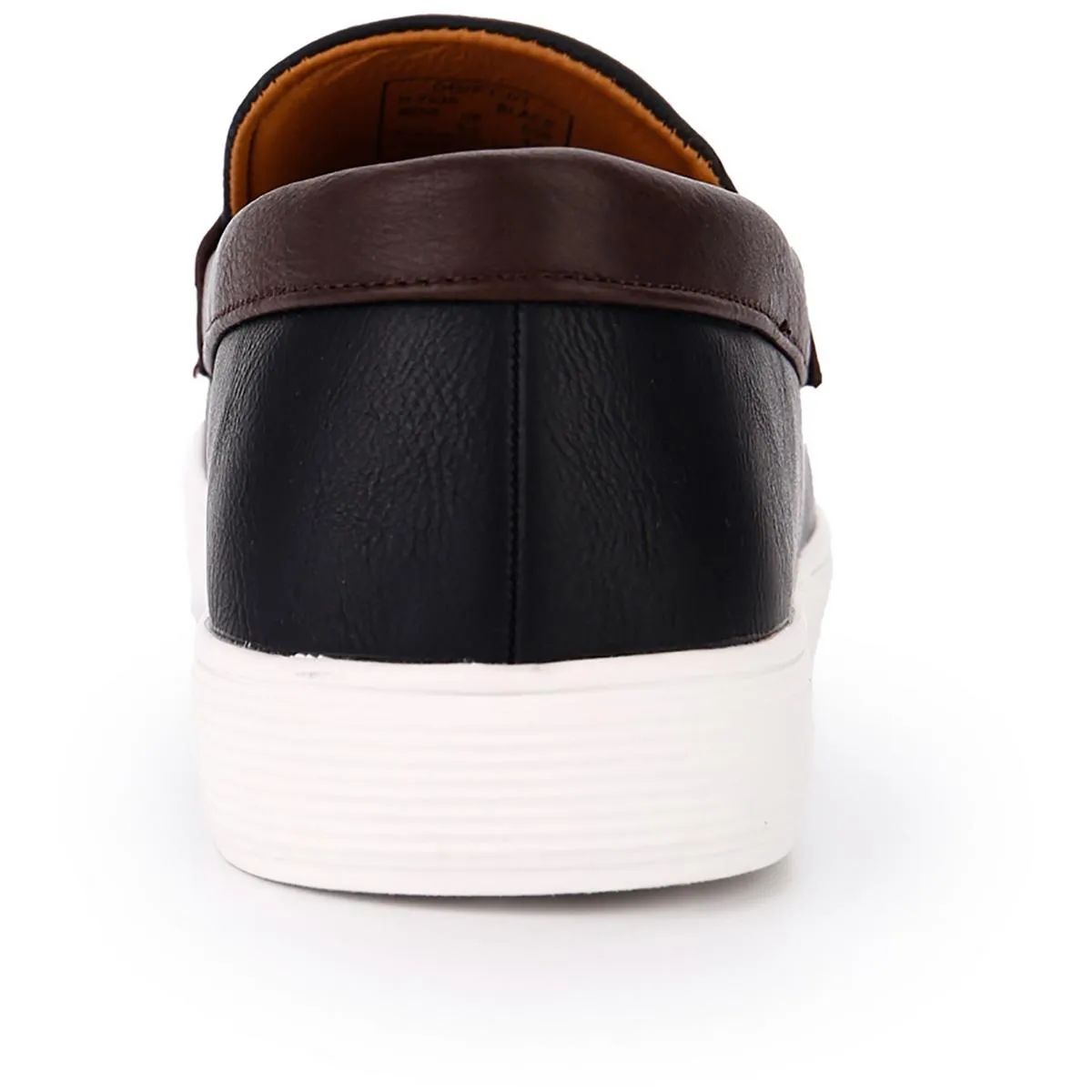 Aston Marc Mens Faux Leather Slip-On Loafers