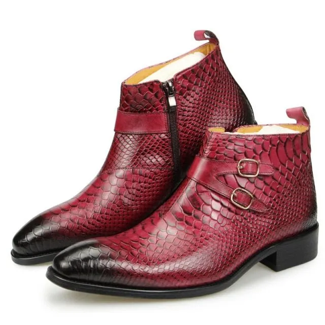 Auburnyx Snakeskin Luxe Boots
