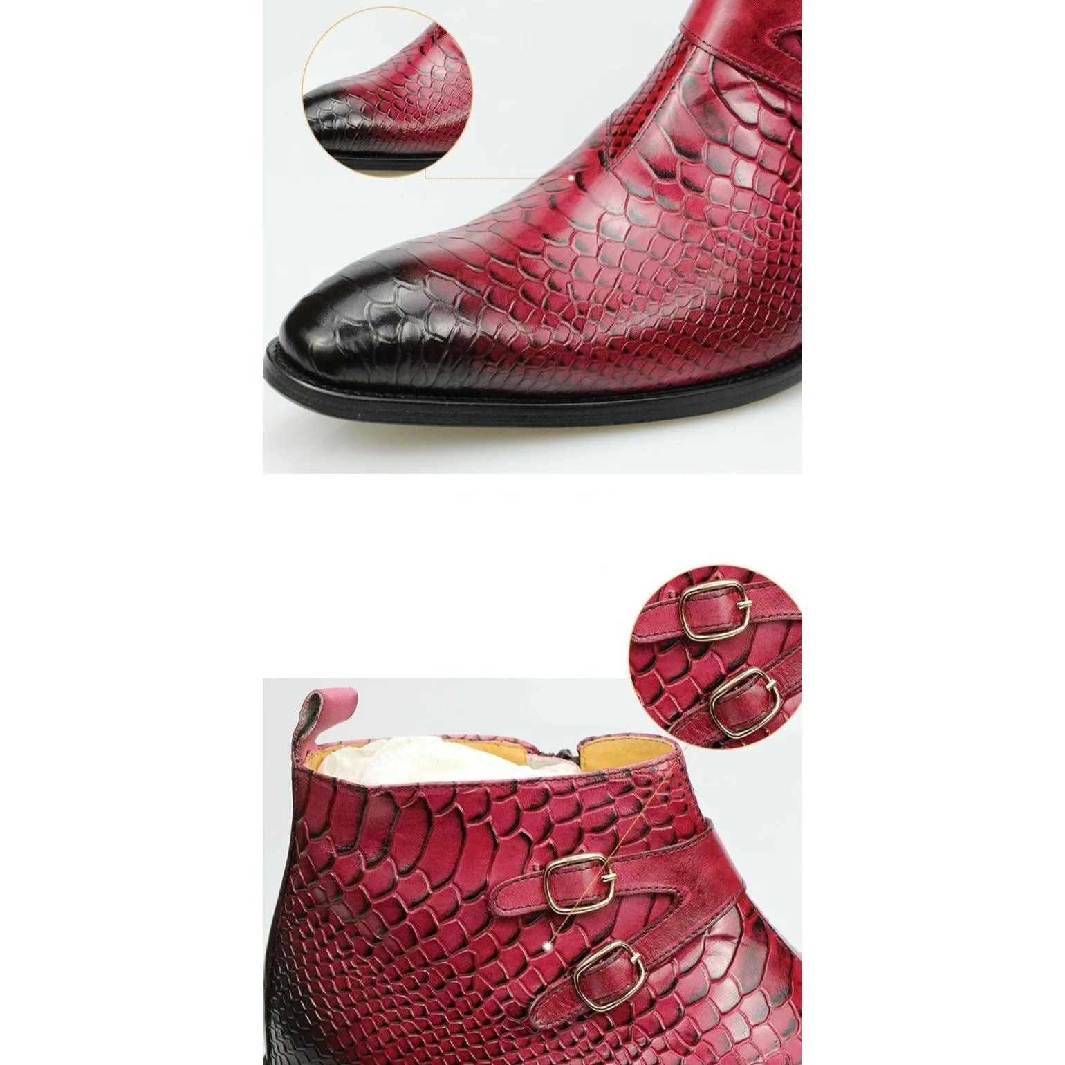 Auburnyx Snakeskin Luxe Boots