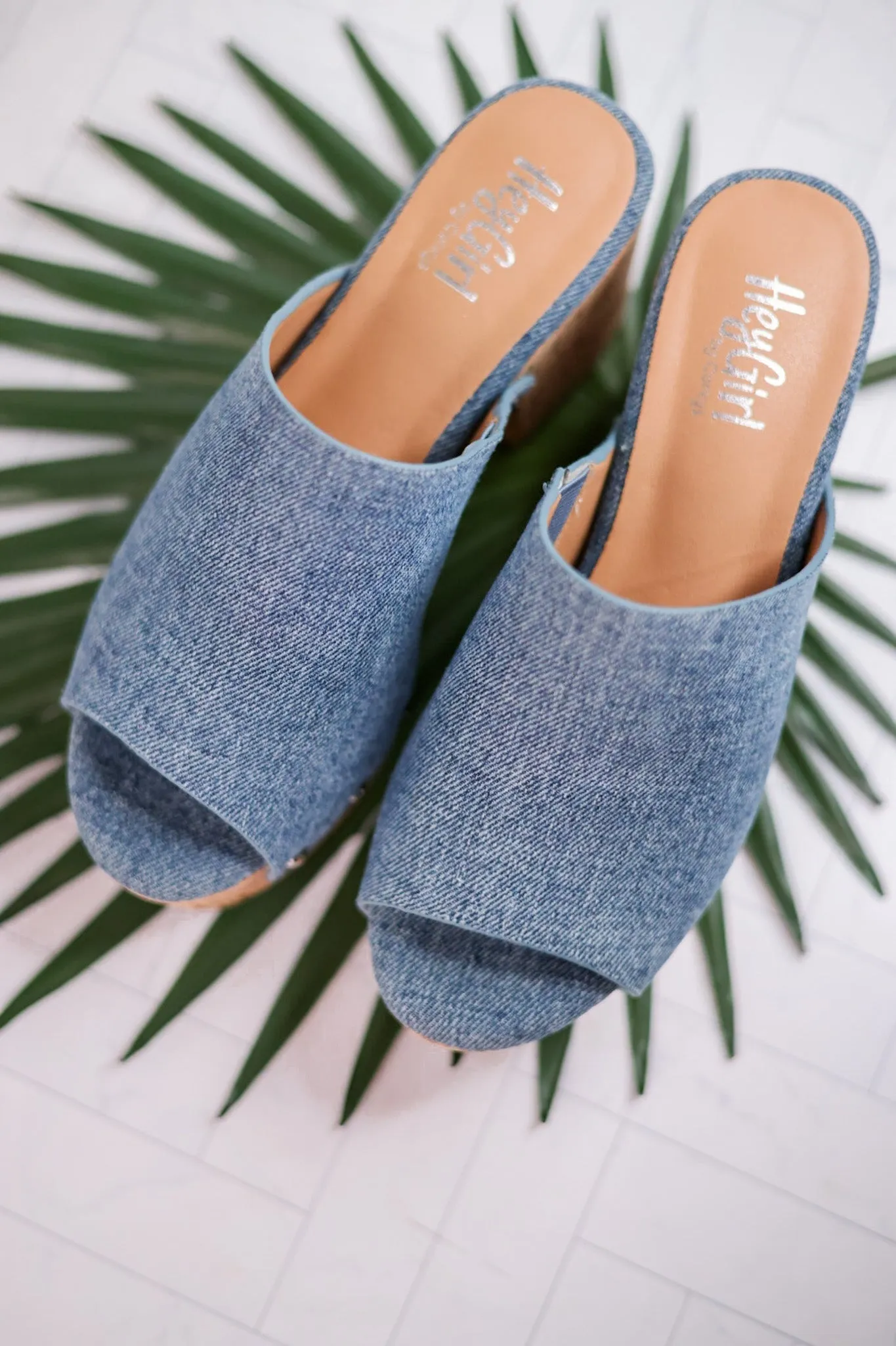Bada Bing Blue Denim Clogs FINAL SALE