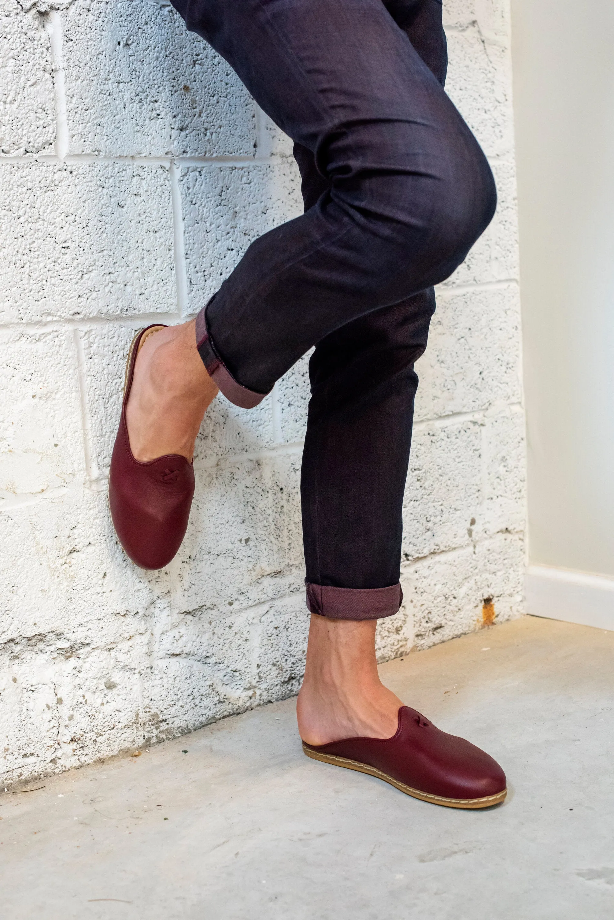 Bordeaux Mules for Men
