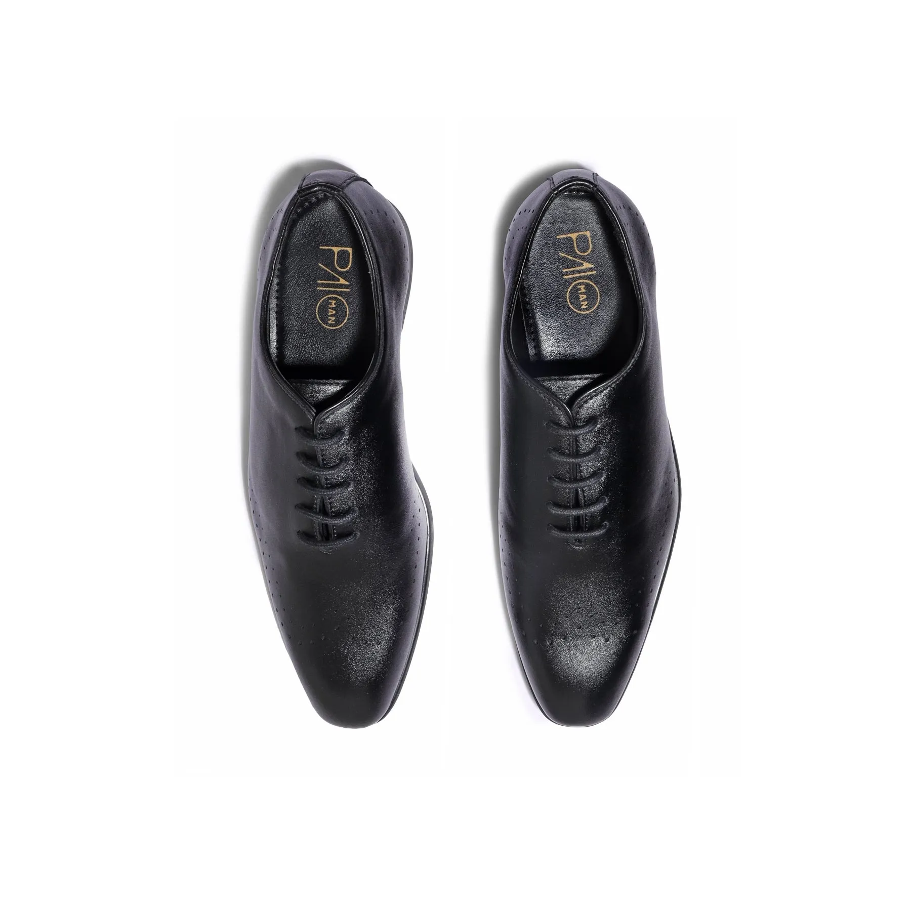 Brutus Black  Wholecut Oxfords
