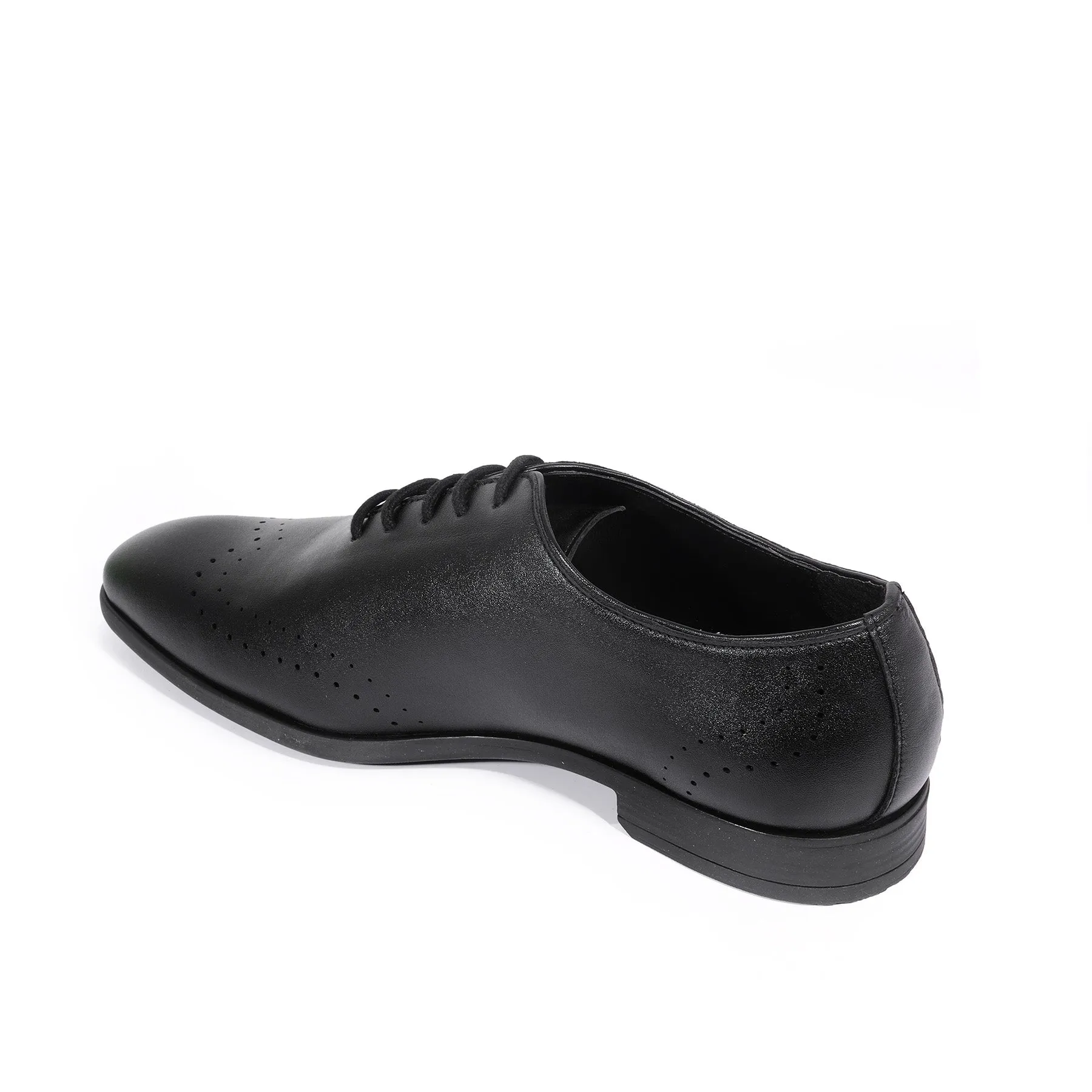Brutus Black  Wholecut Oxfords