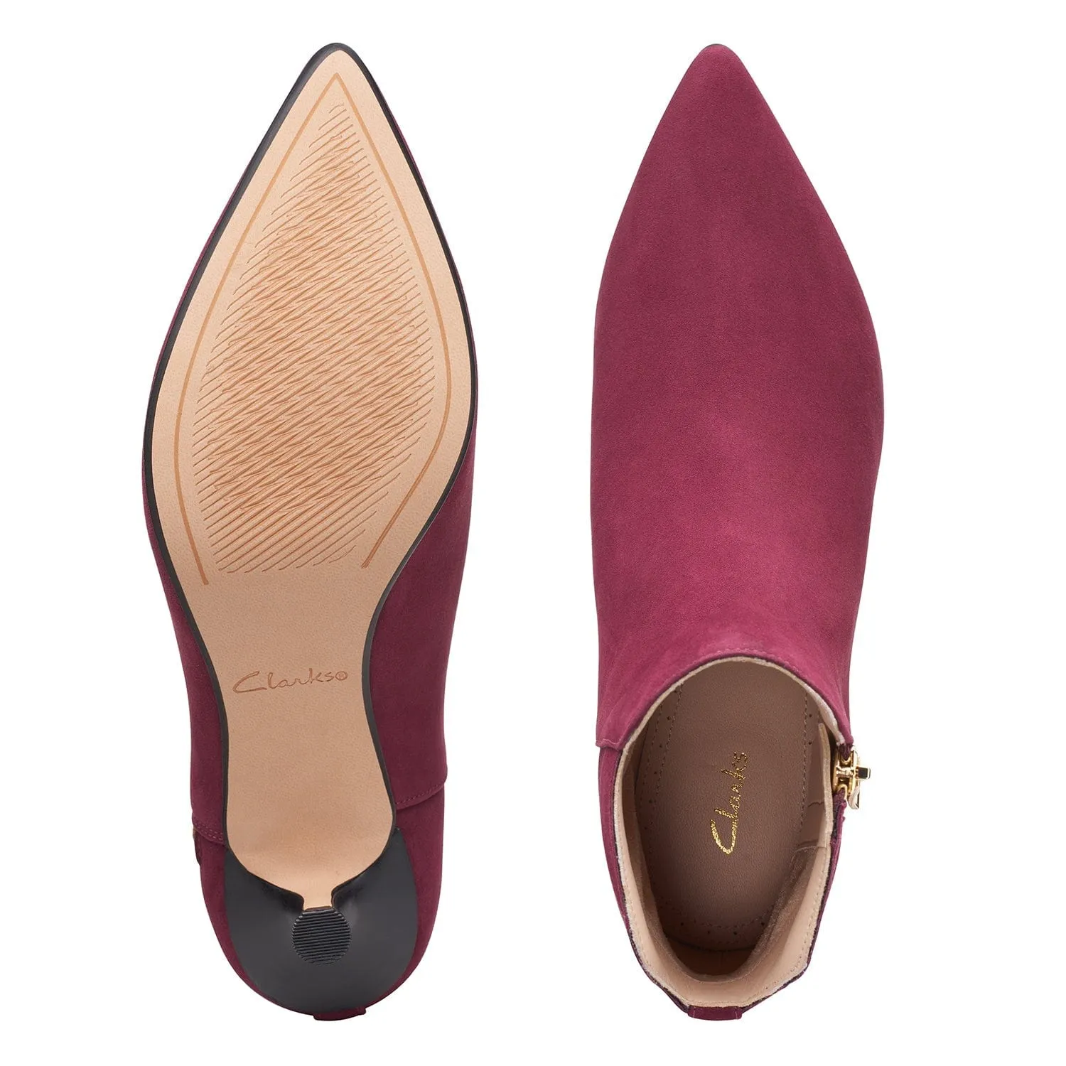 Clarks Violet55 Zip Boots (Standard Fit)