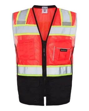 Custom Embroidery - Kishigo - Premium Black Series® Black Bottom Class 2 Vest - 1515-1516