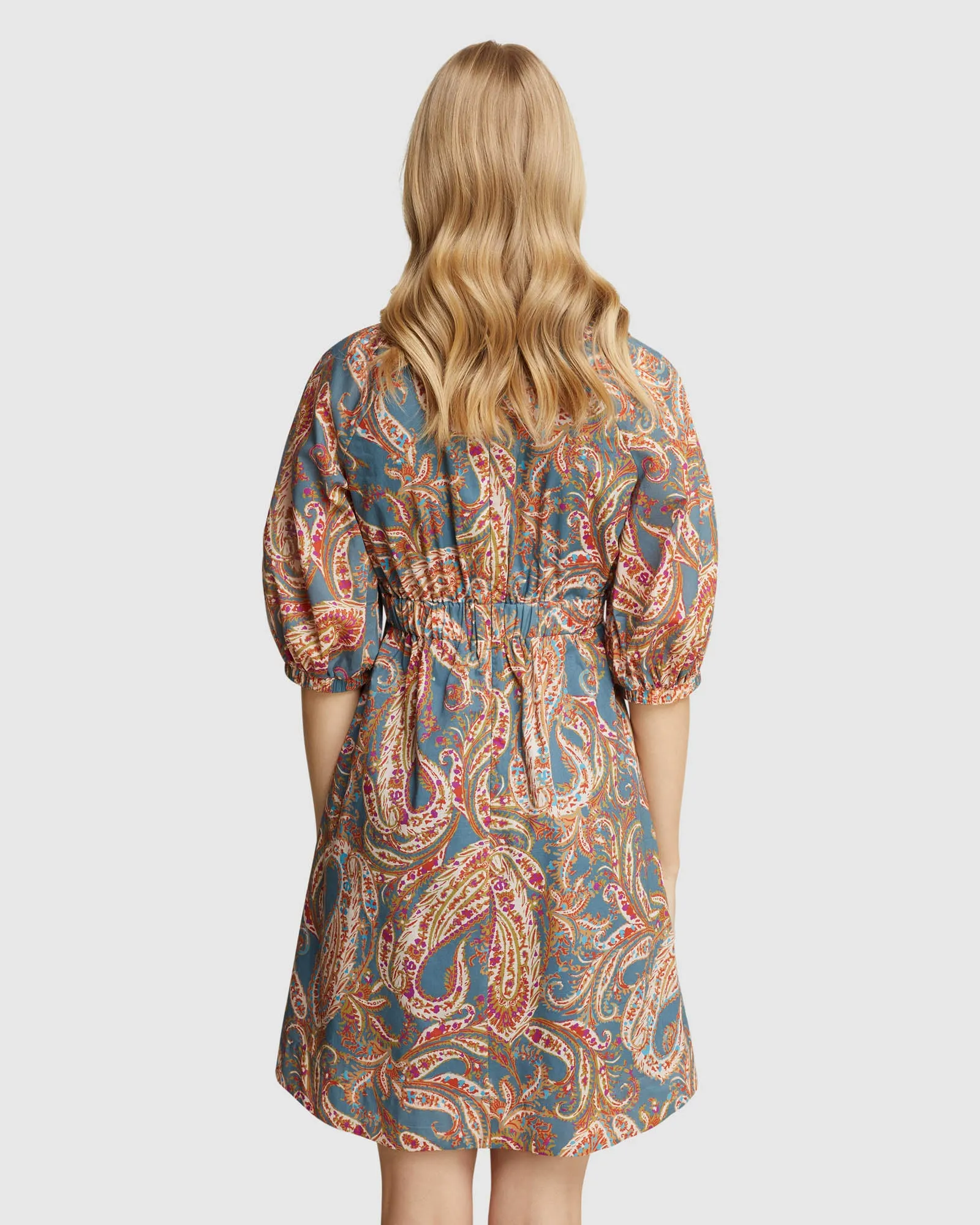 Dena Cotton Paisley Print Dress