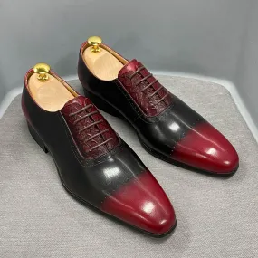 DW Men's Genuine Cow Leather Oxford Shoes