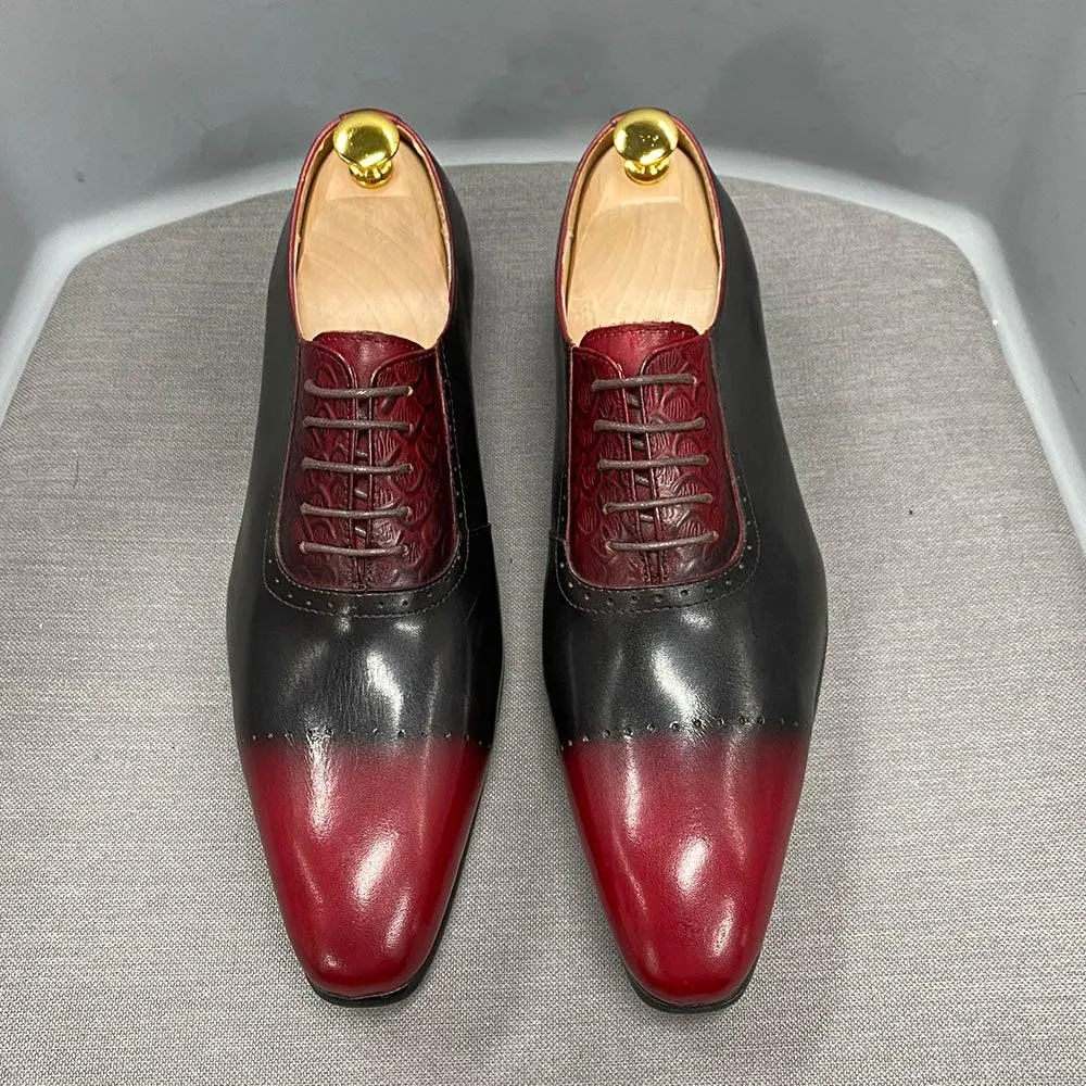 DW Men's Genuine Cow Leather Oxford Shoes