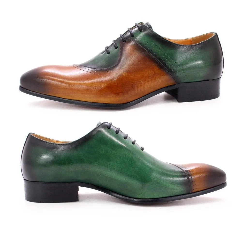 DW Men's Luxury Gradient Cow Leather Dress Shoes
