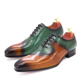 DW Men's Luxury Gradient Cow Leather Dress Shoes