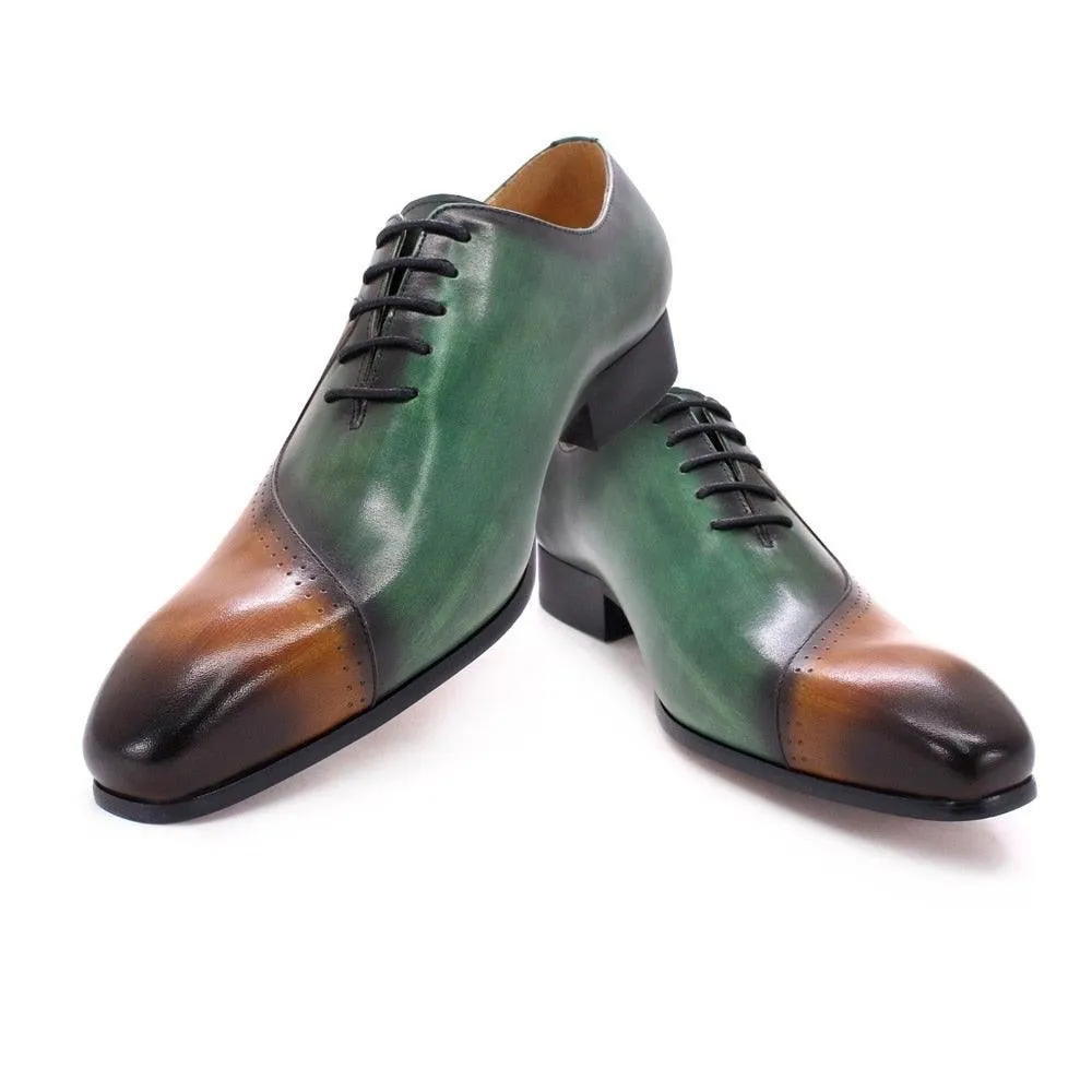 DW Men's Luxury Gradient Cow Leather Dress Shoes