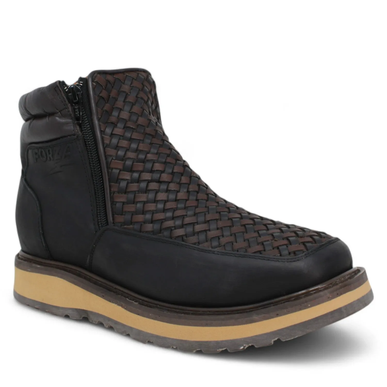 Forza Square Toe Work Boots with Double Zipper