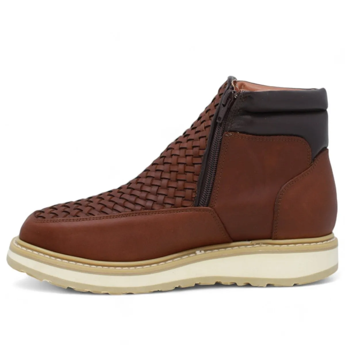 Forza Square Toe Work Boots with Double Zipper