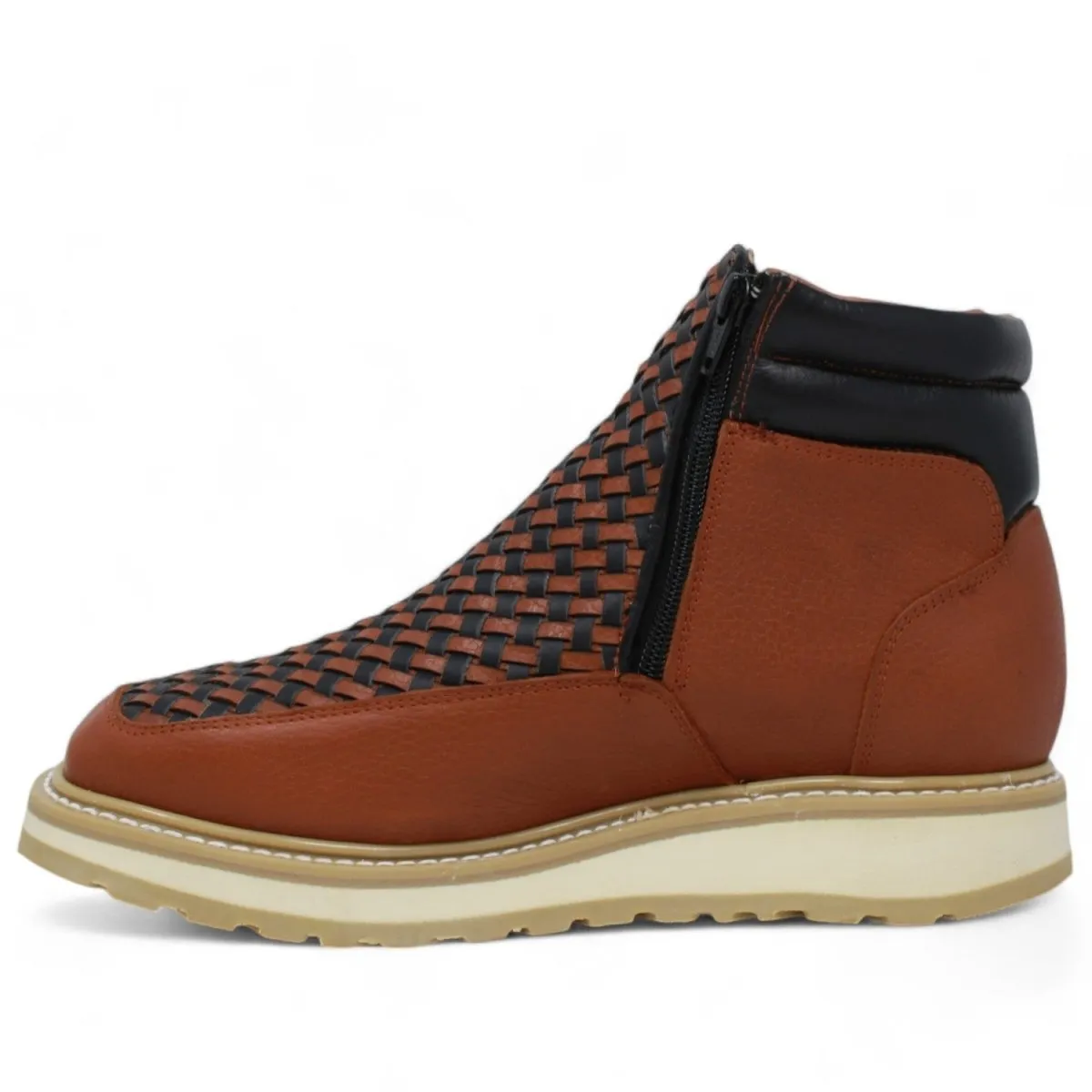 Forza Square Toe Work Boots with Double Zipper