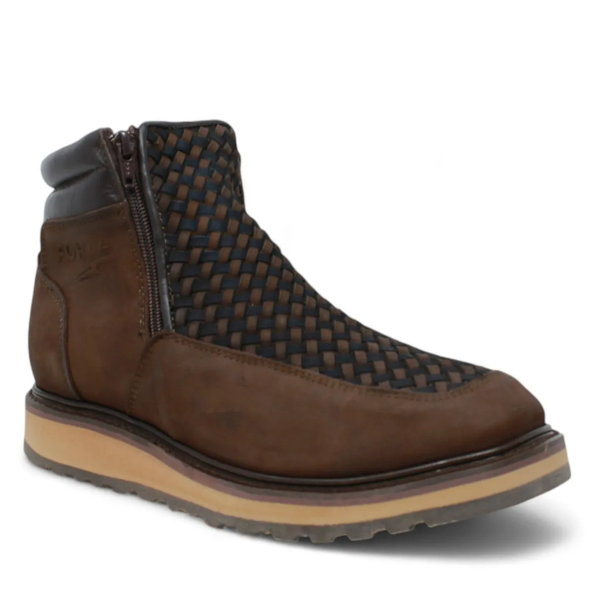 Forza Square Toe Work Boots with Double Zipper