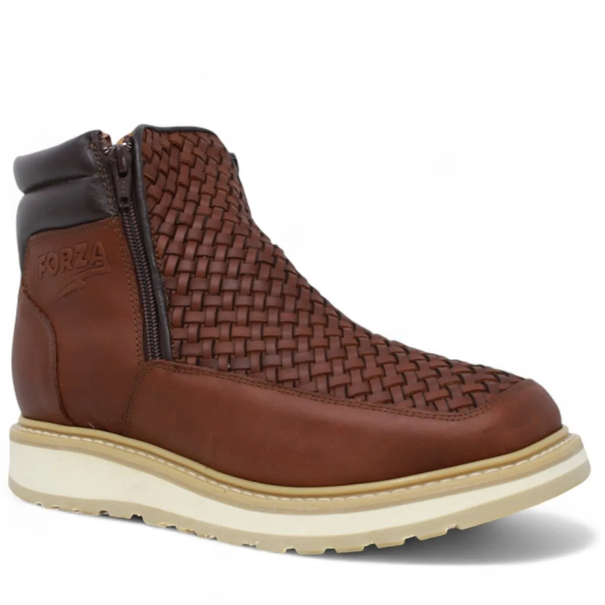 Forza Square Toe Work Boots with Double Zipper