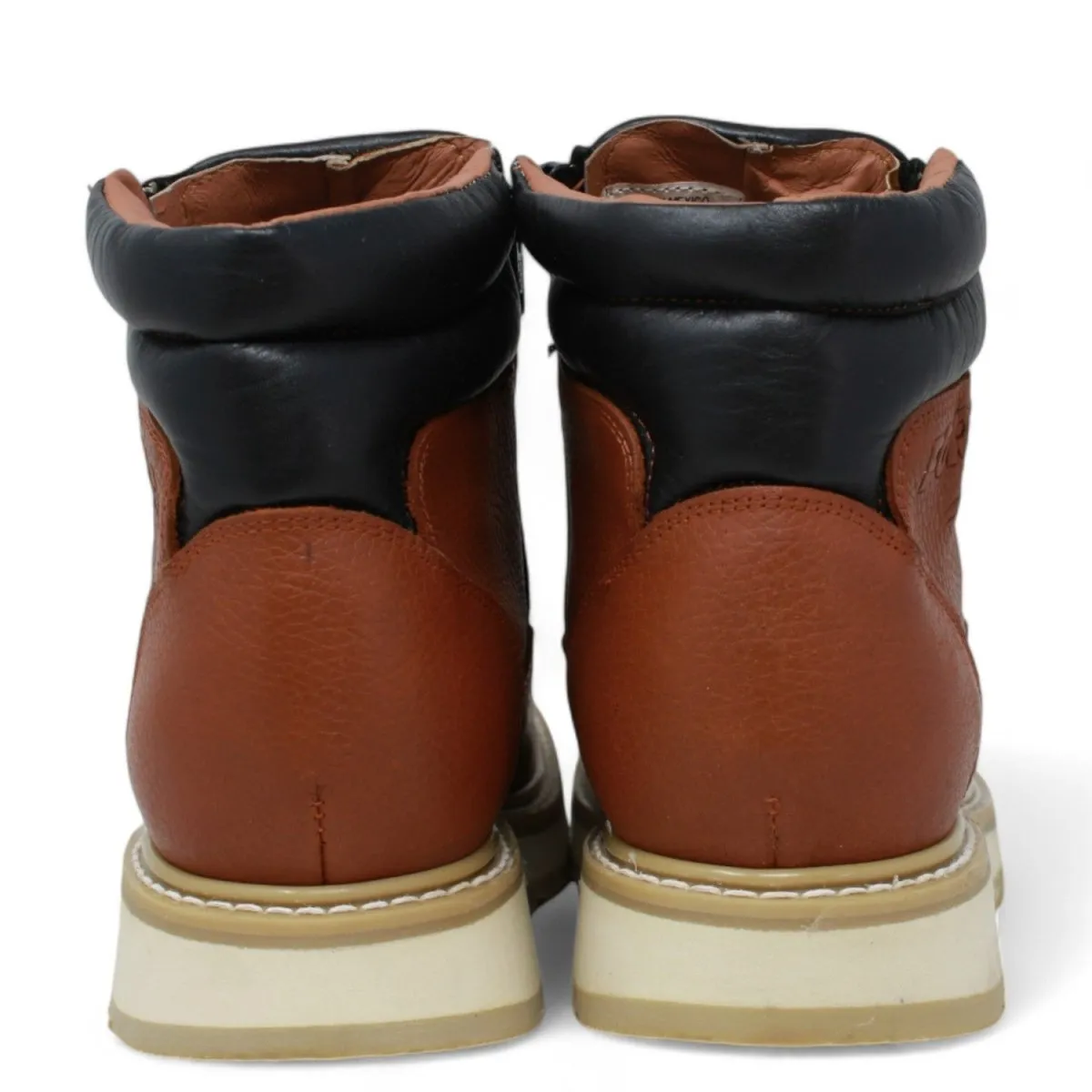 Forza Square Toe Work Boots with Double Zipper