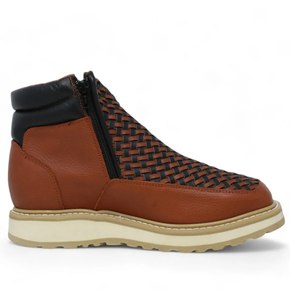 Forza Square Toe Work Boots with Double Zipper