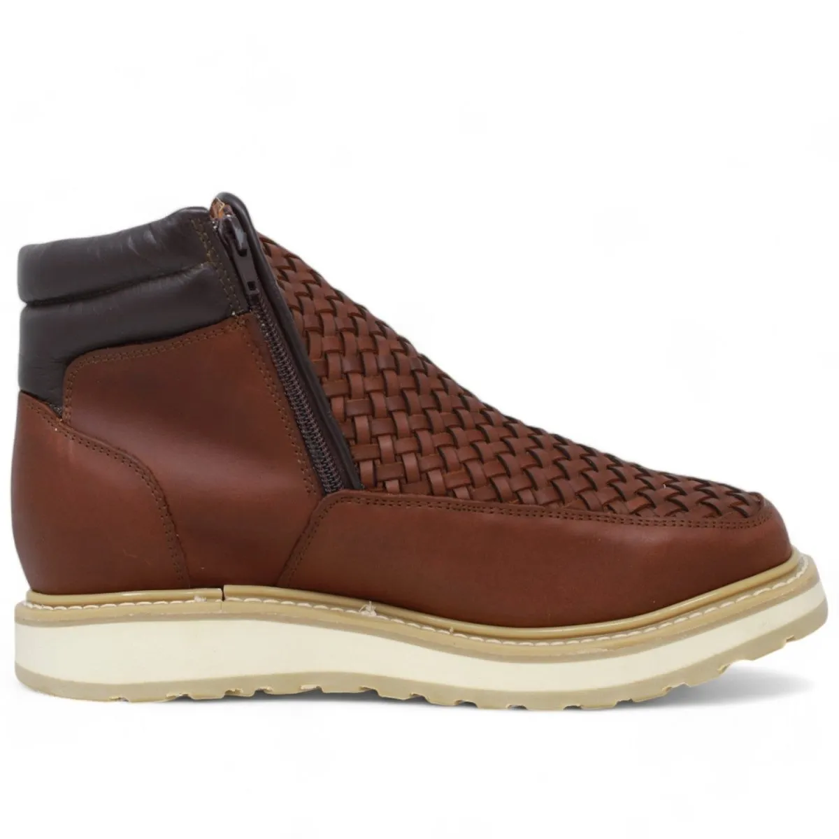 Forza Square Toe Work Boots with Double Zipper