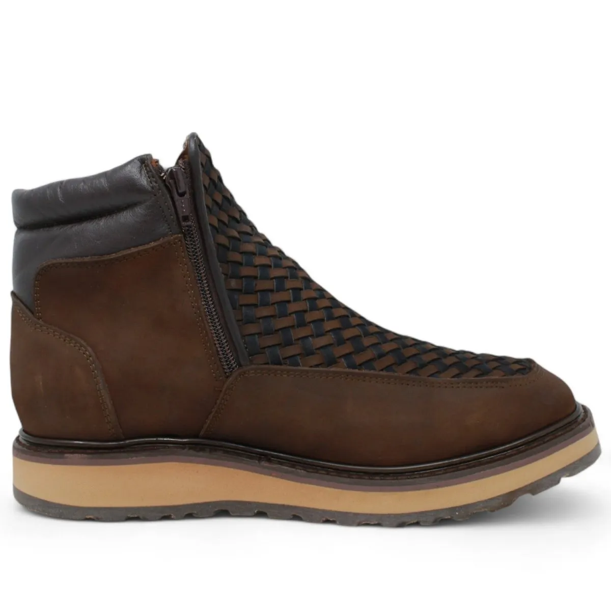 Forza Square Toe Work Boots with Double Zipper
