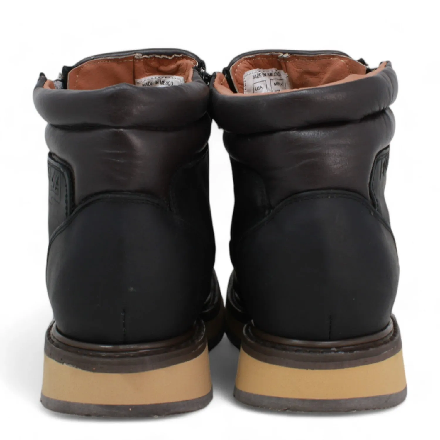 Forza Square Toe Work Boots with Double Zipper