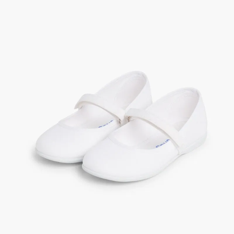 GIRLS RIPTAPE CANVAS MARY JANES