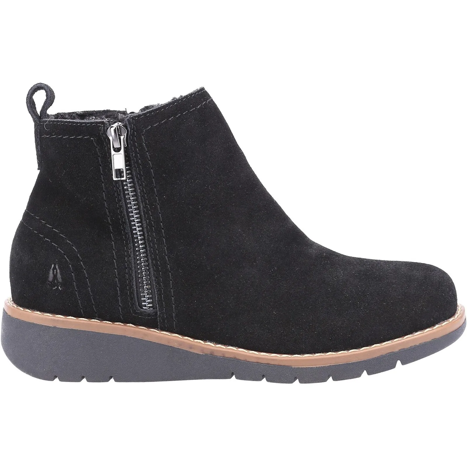 Hush Puppies Womens Libby Suede Boot - Black
