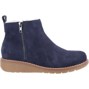 Hush Puppies Womens Libby Suede Boot - Navy