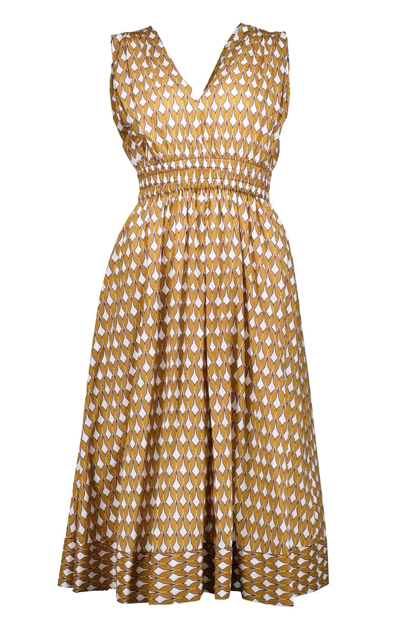 Joshua Dress | Gold Print