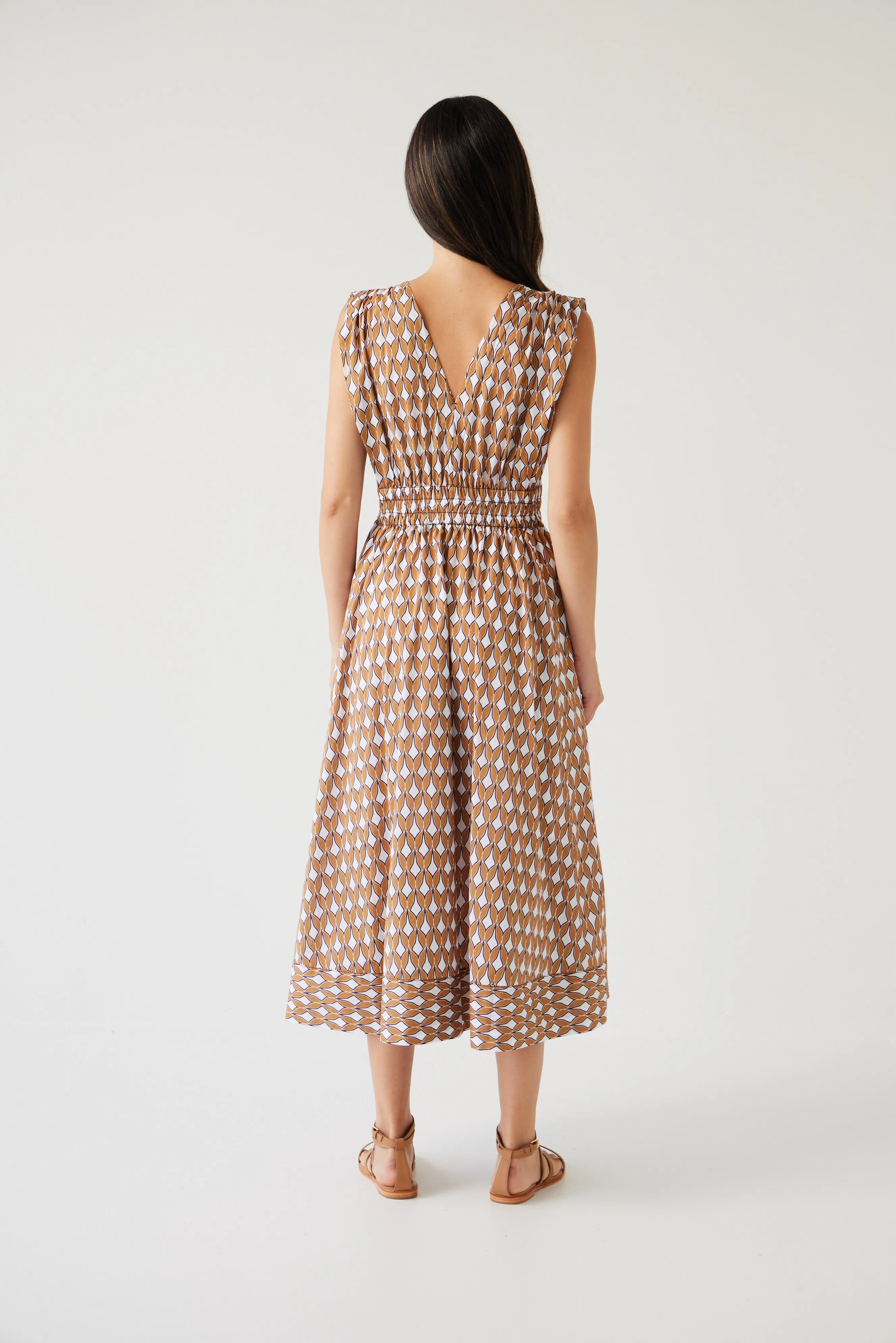 Joshua Dress | Gold Print