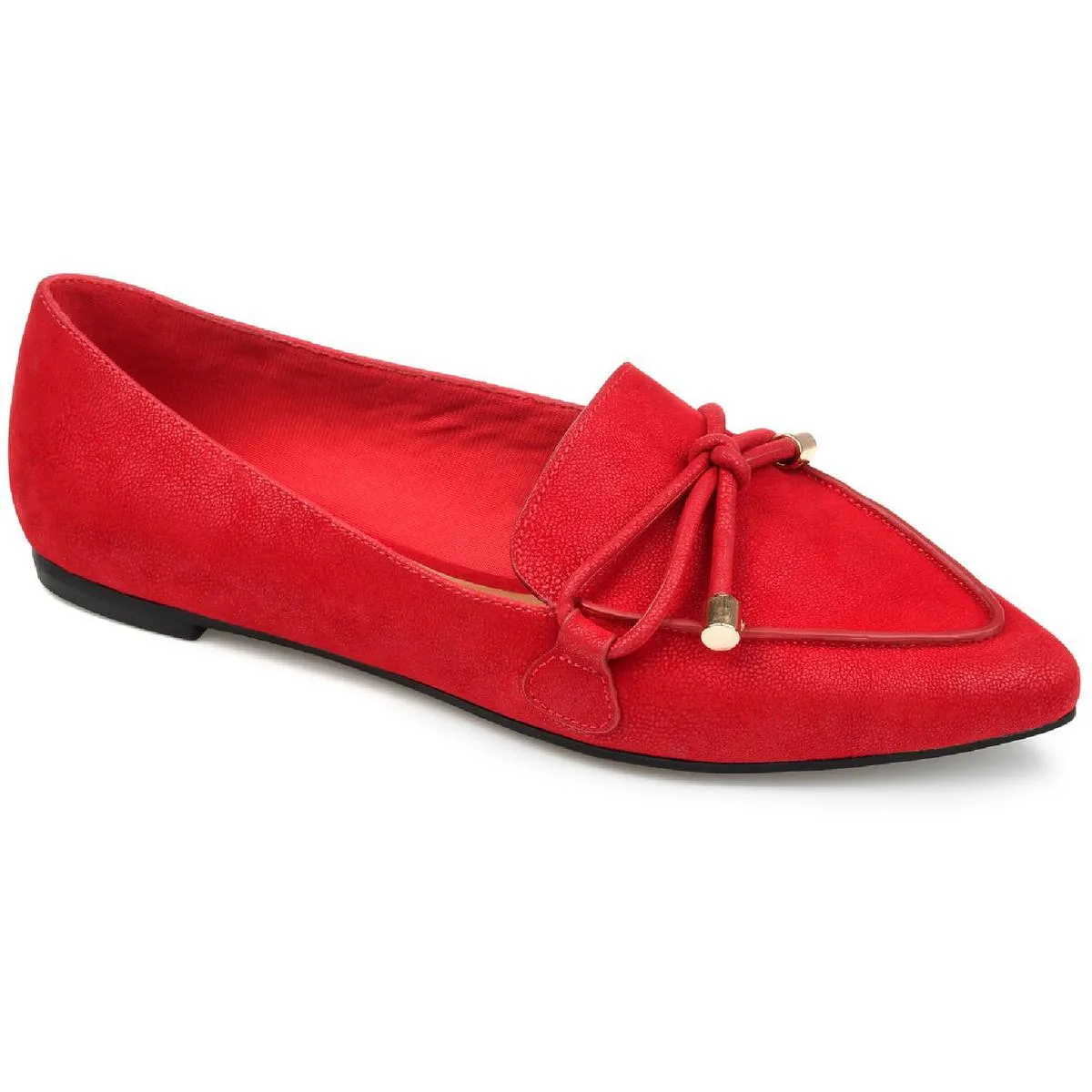 Journee Collection Womens Muriel Faux Leather Slip On Loafers