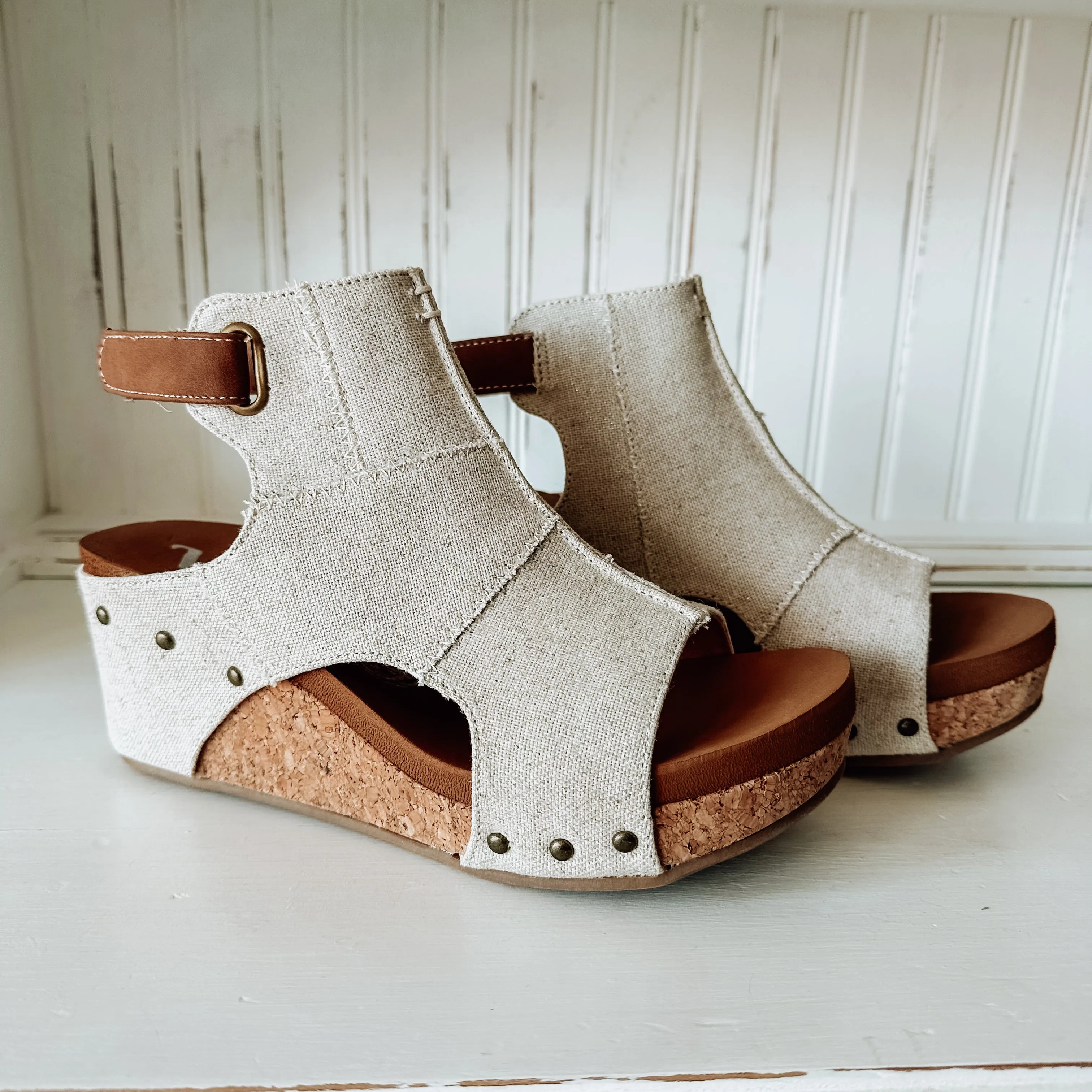 LaLa Wedge Sandal - Natural