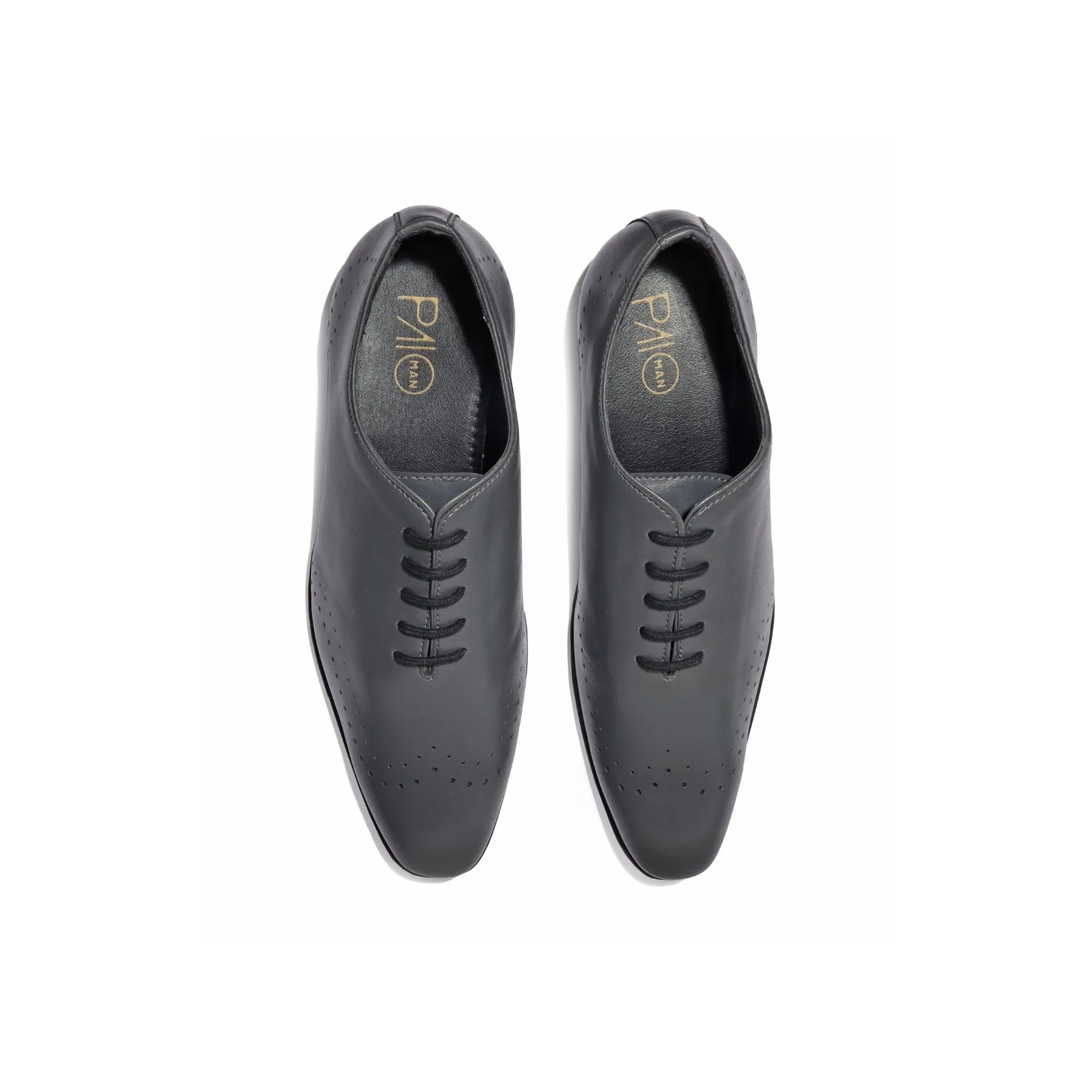 Luca Grey Wholecut Oxfords