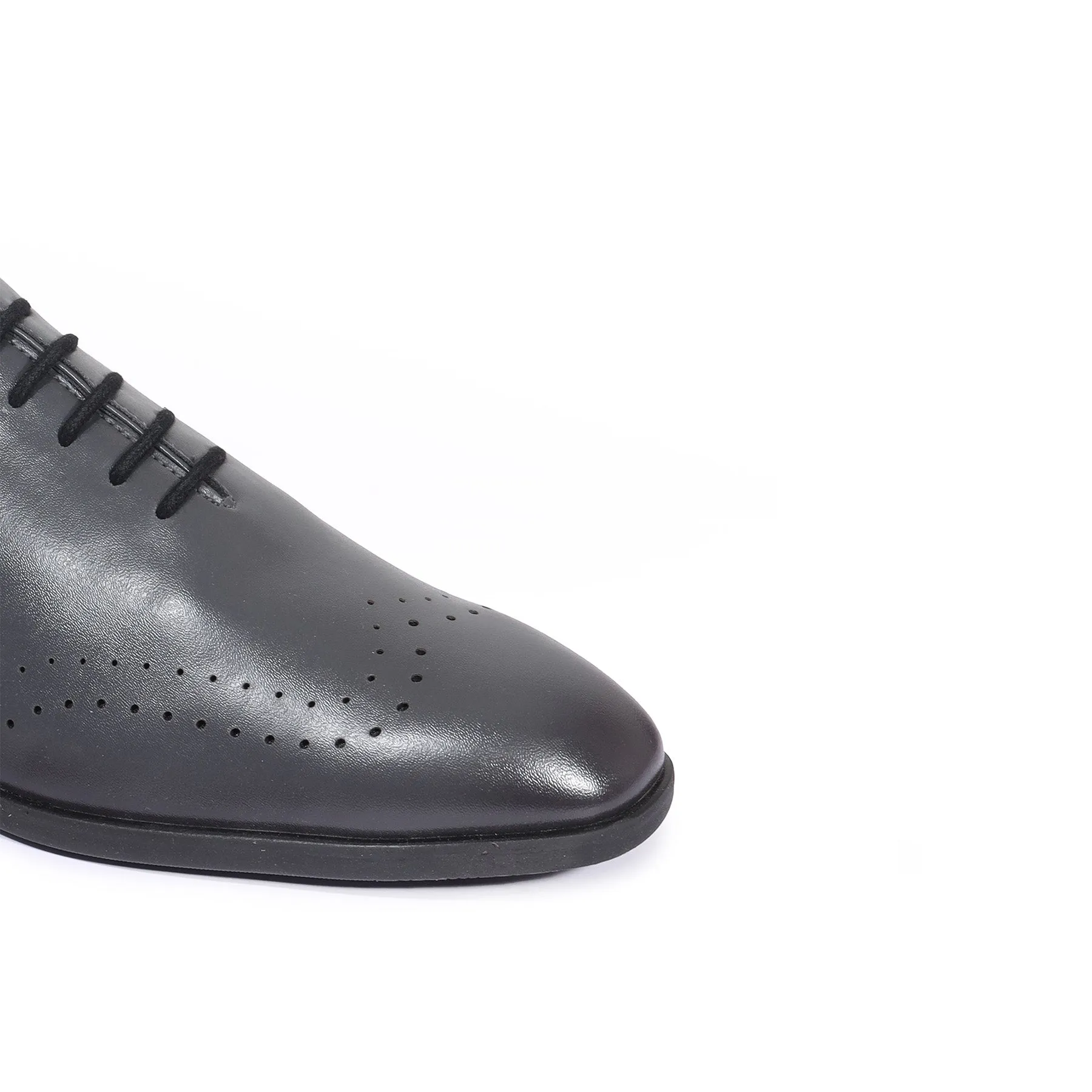 Luca Grey Wholecut Oxfords