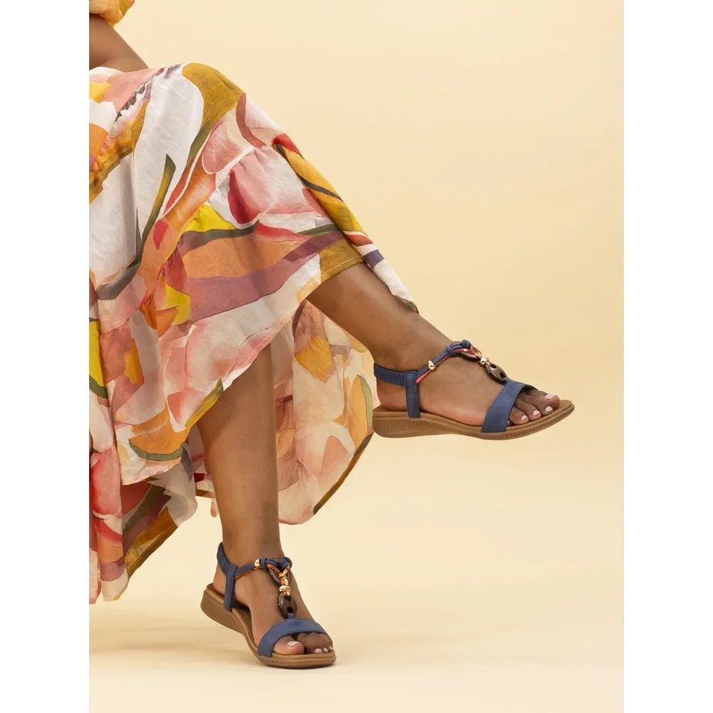 Lunar Brava Comfort Sandal JLH475 BLUE