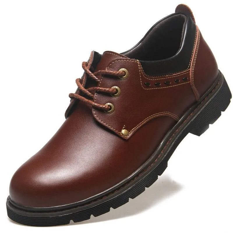 Luxury Men Leather Lace-up Formal Spring Autumn Shoes