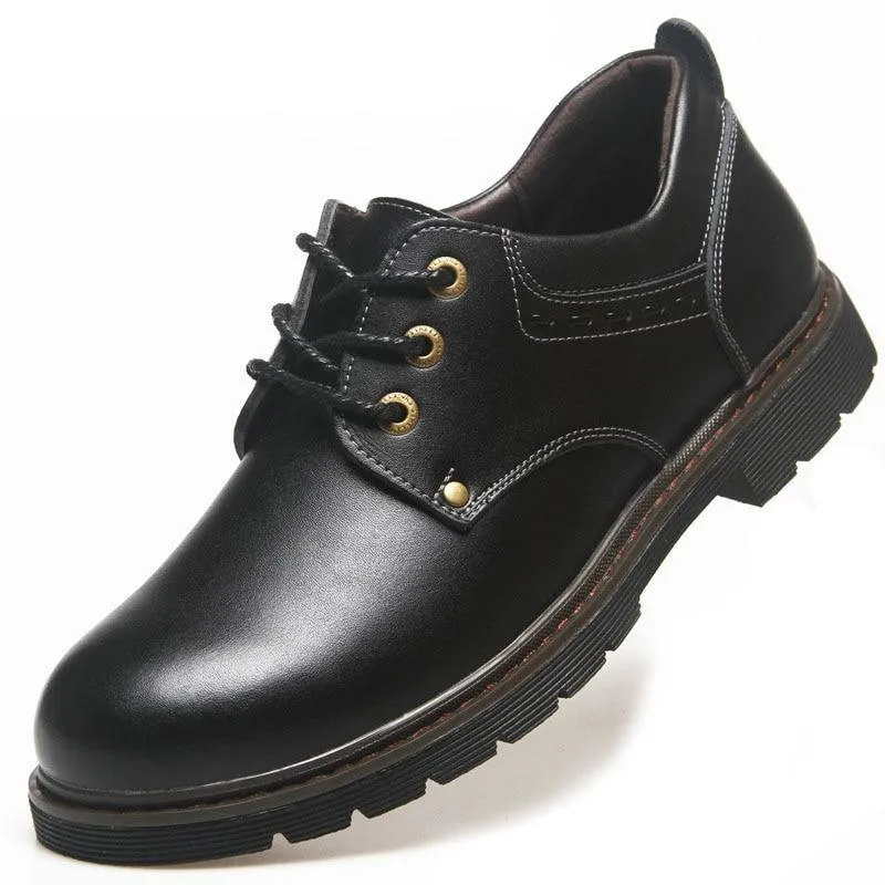 Luxury Men Leather Lace-up Formal Spring Autumn Shoes
