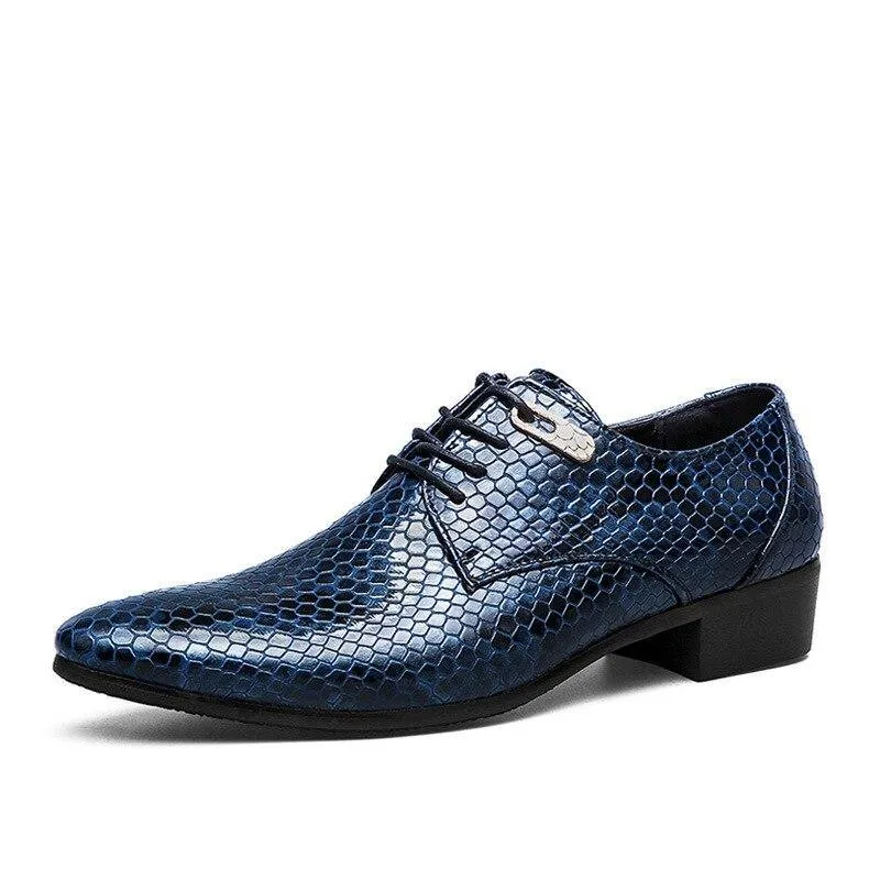 MAZE Men's Python Pattern Oxfords Shoes