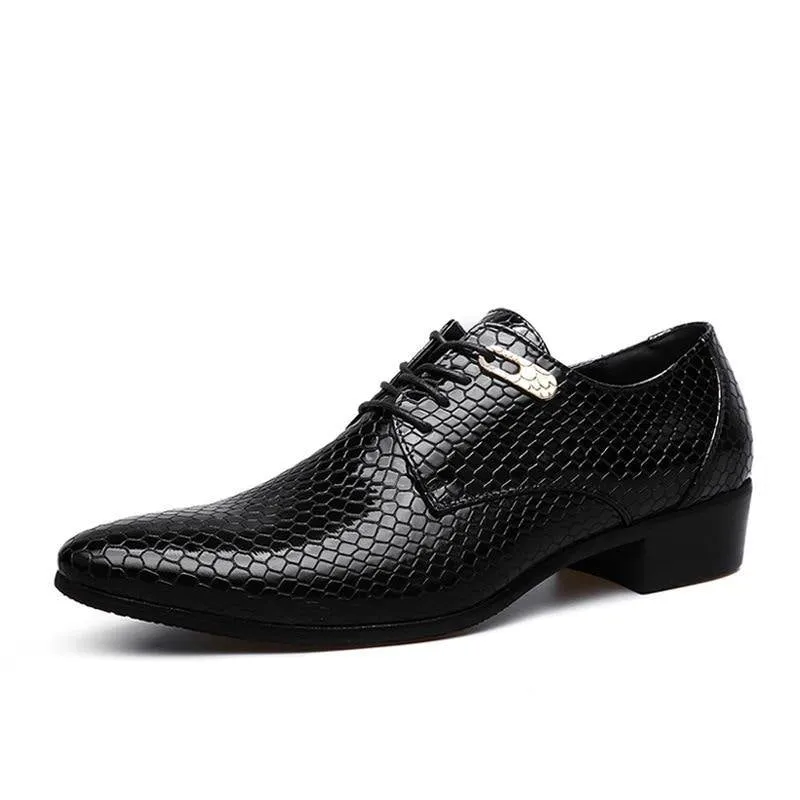 MAZE Men's Python Pattern Oxfords Shoes