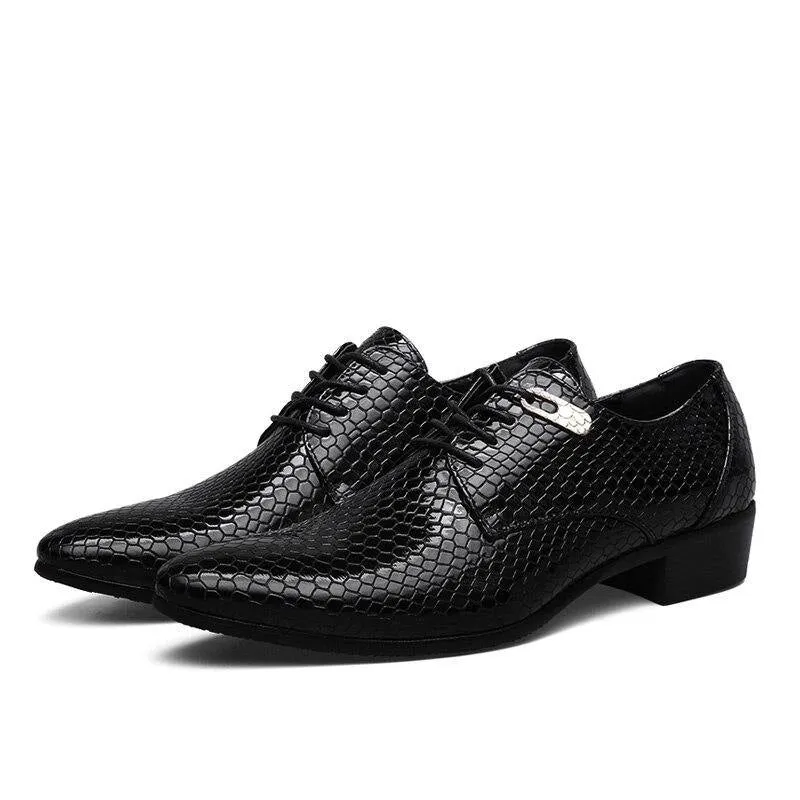 MAZE Men's Python Pattern Oxfords Shoes