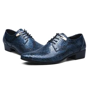 MAZE Men's Python Pattern Oxfords Shoes