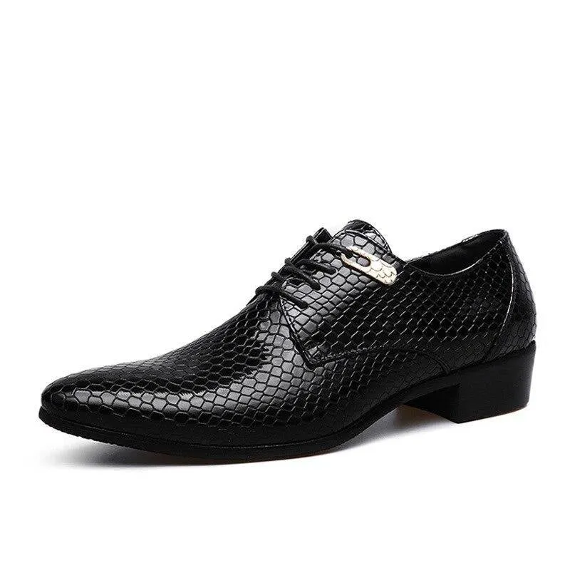 MAZE Men's Python Pattern Oxfords Shoes