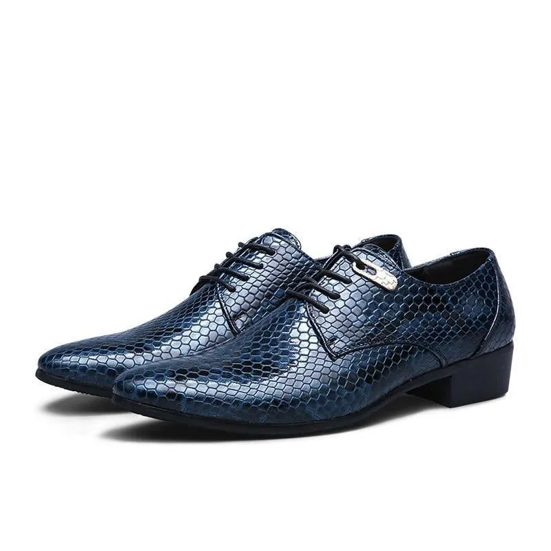 MAZE Men's Python Pattern Oxfords Shoes