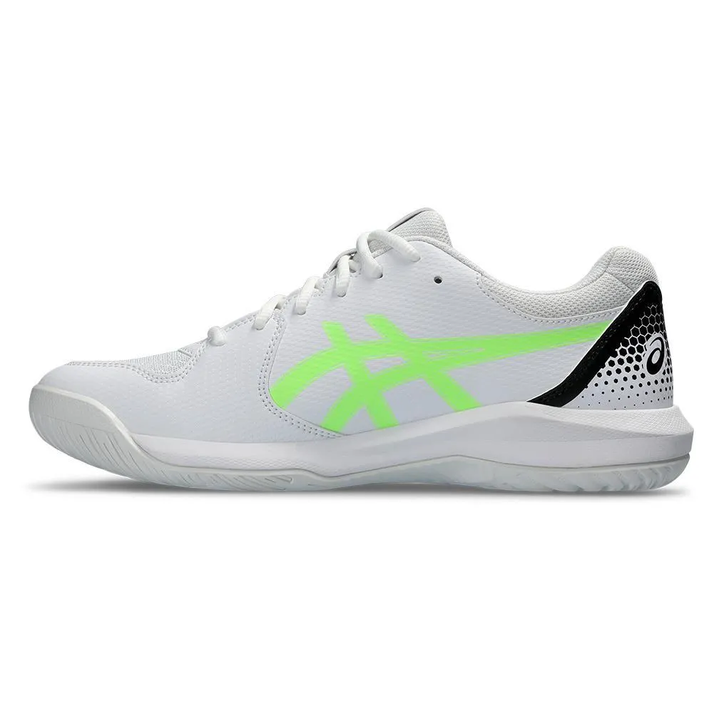 Men's Gel-Dedicate 8 Pickleball Shoes White and Lime Burst