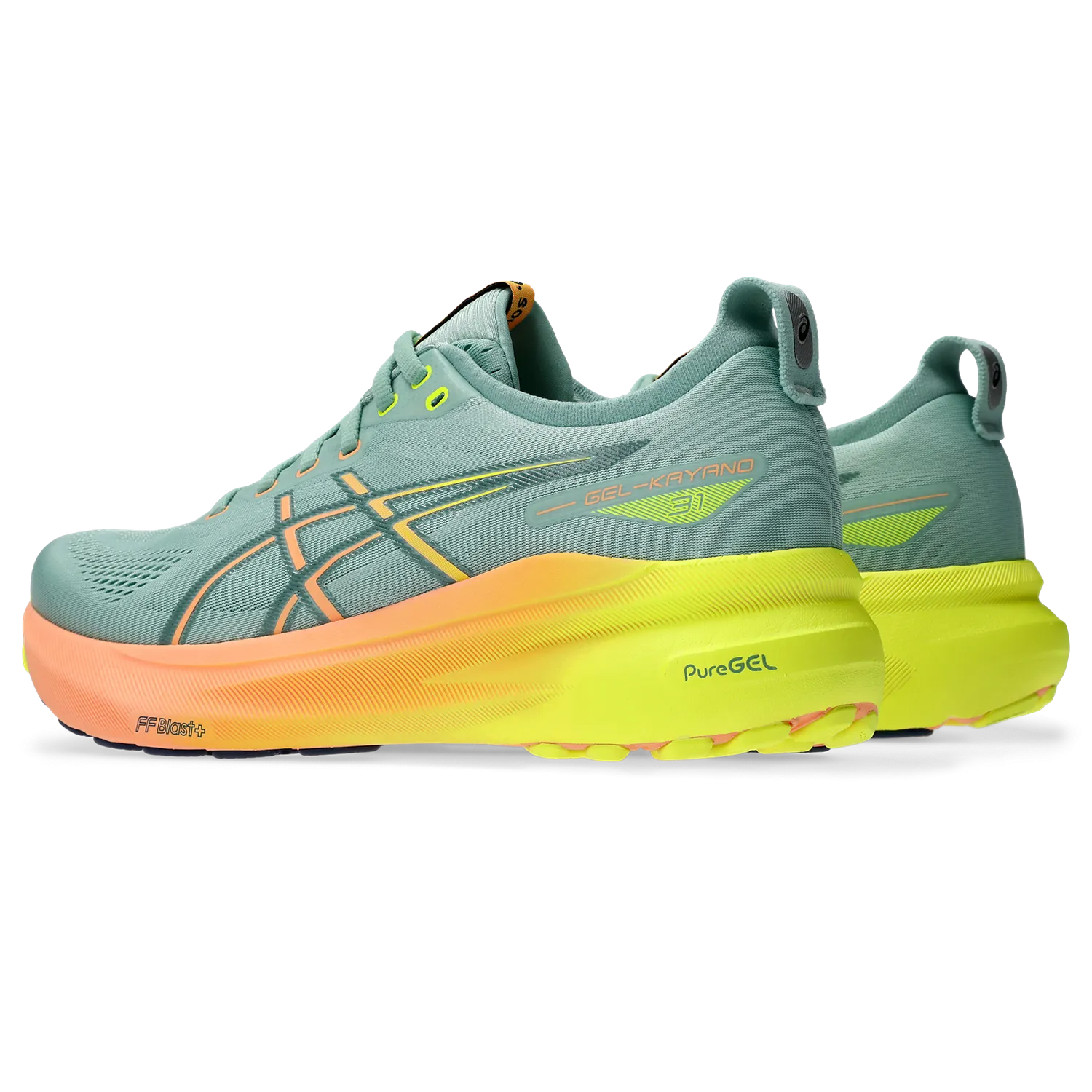 Men's GEL-Kayano 31 Paris (750 - Light Celadon/Safety Yellow)