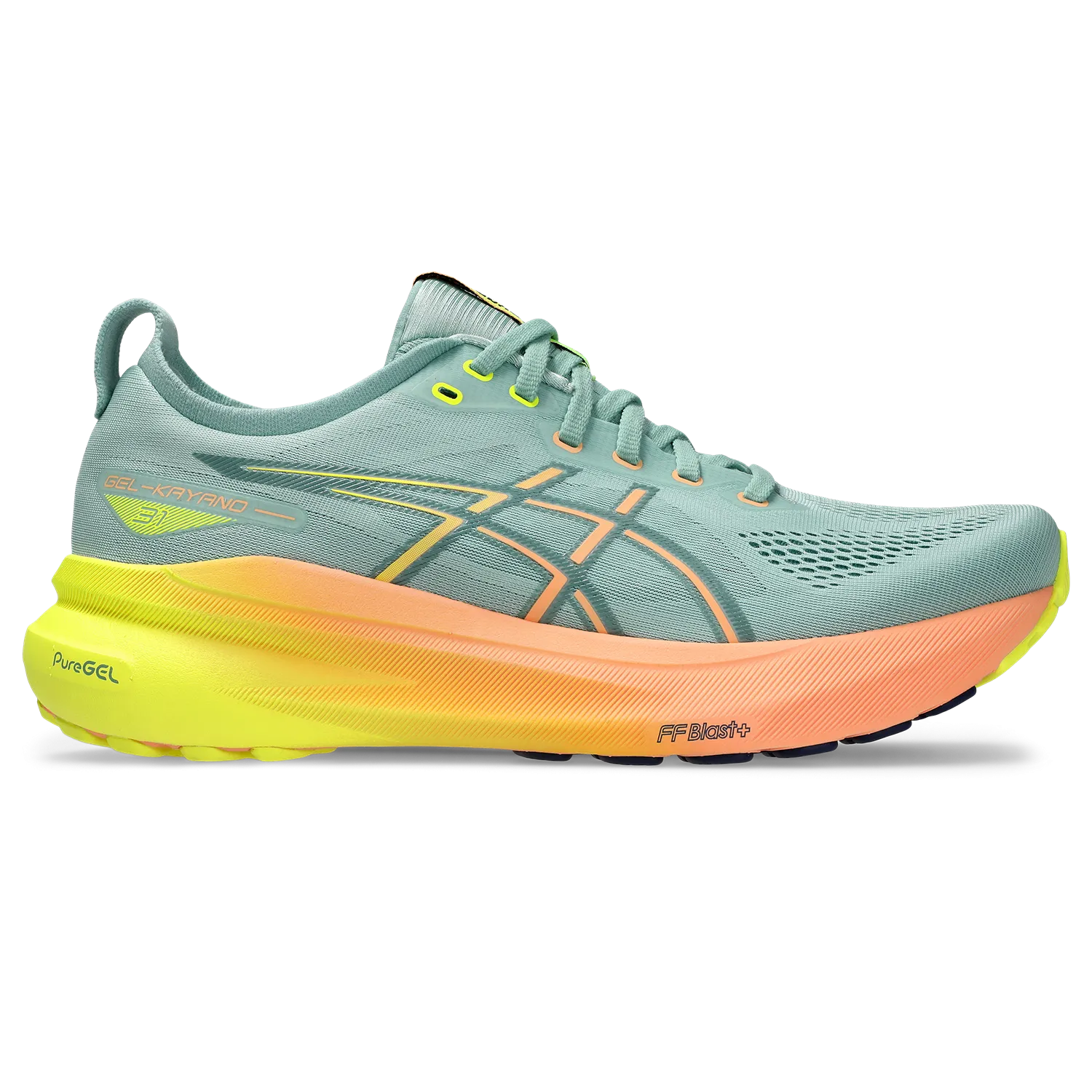 Men's GEL-Kayano 31 Paris (750 - Light Celadon/Safety Yellow)