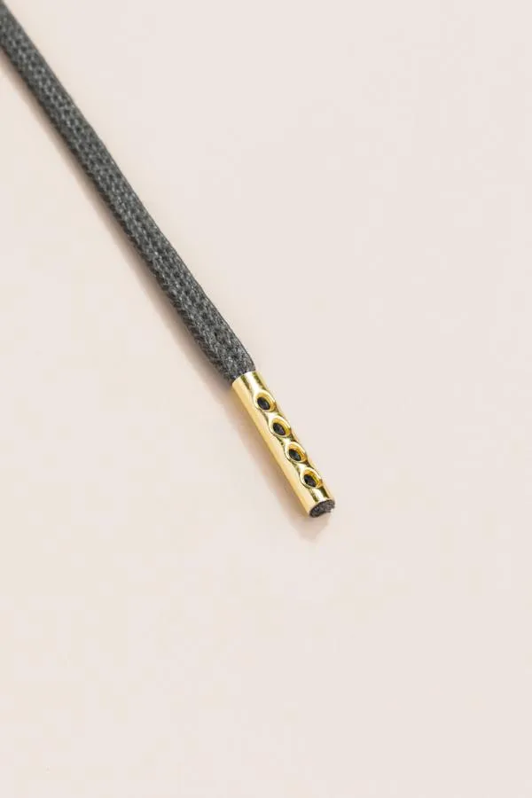 Night Grey | Flat Waxed Shoelaces
