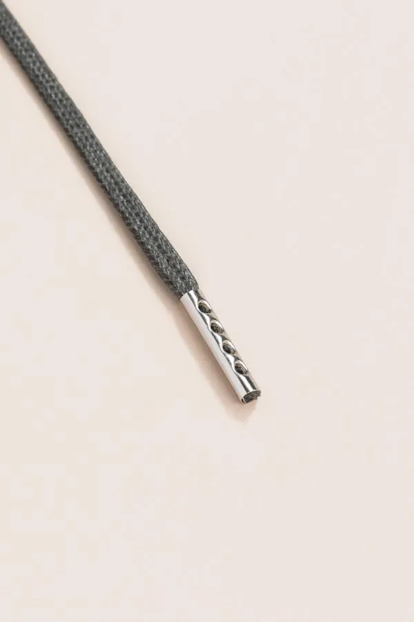 Night Grey | Flat Waxed Shoelaces